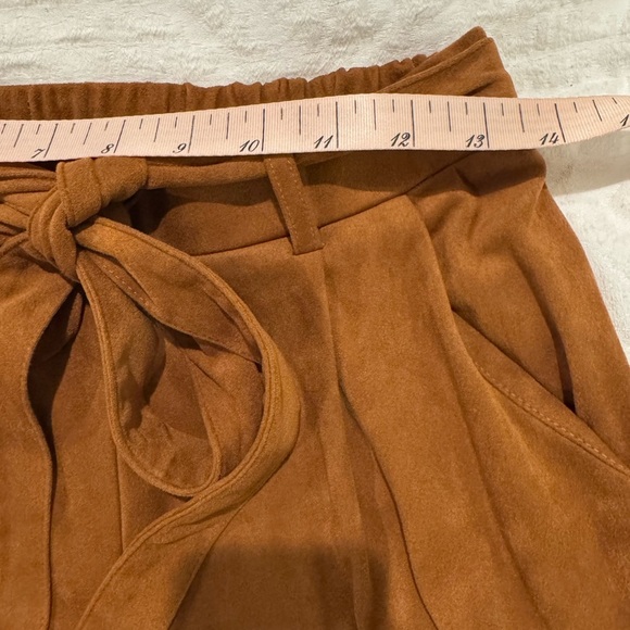 Mi Ami faux suede tie waist high rise joggers - Picture 6 of 8